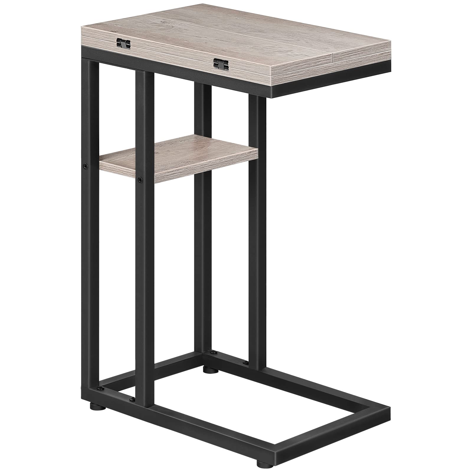 Hoobro Foldable End Table With Expandable Top Smallspaces