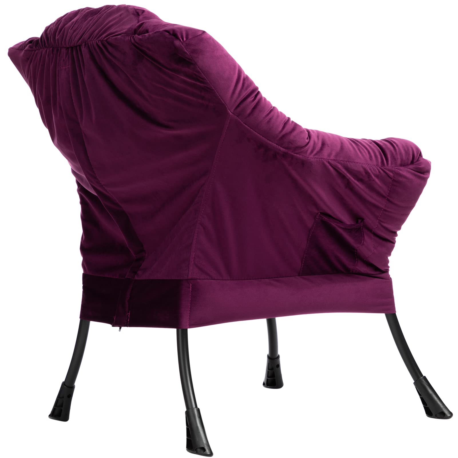 Hollyhome Velvet Comfort Lazy Chair With Armrest Dorms