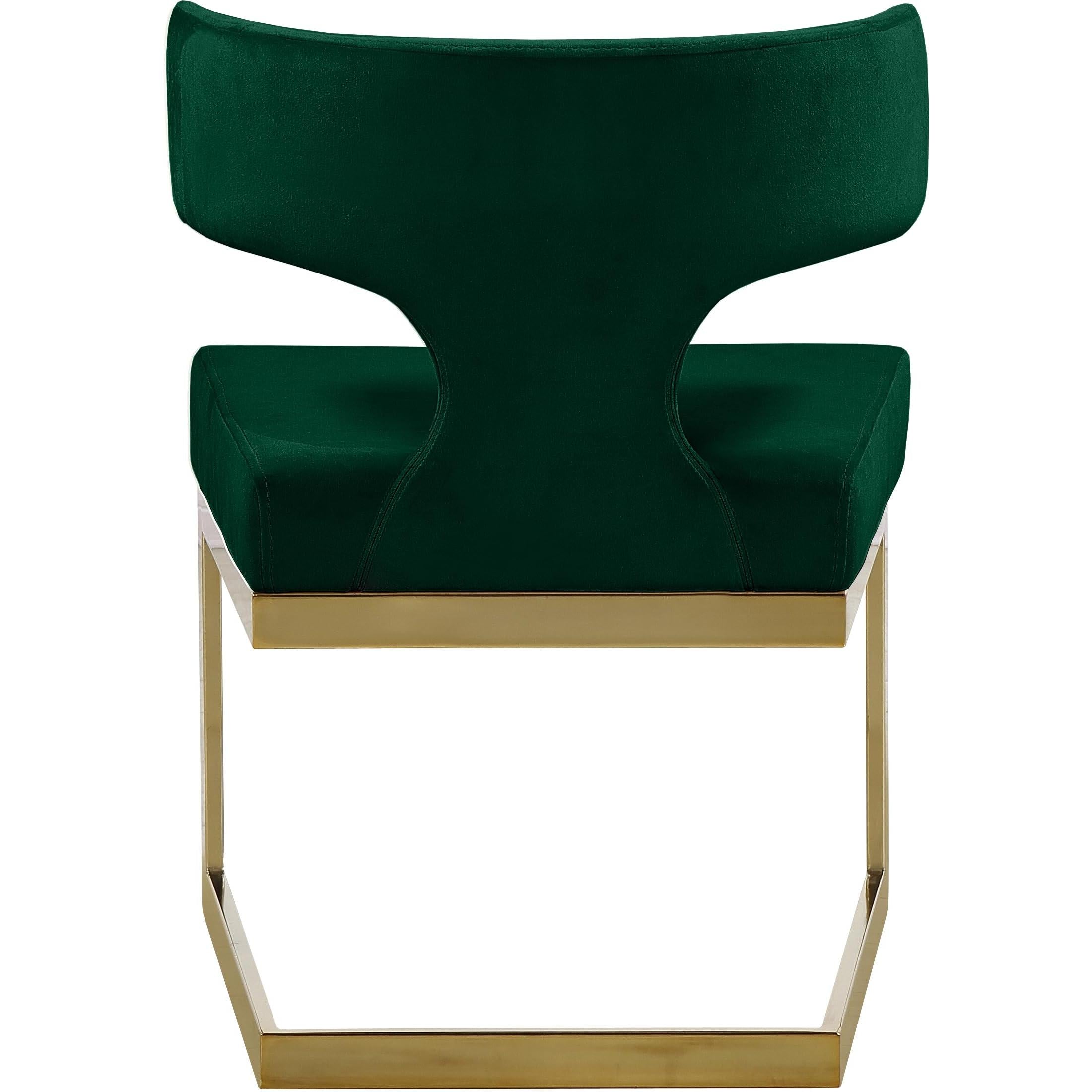 Meridian Furniture Alexandra Velvet Dining Chair Gold Base