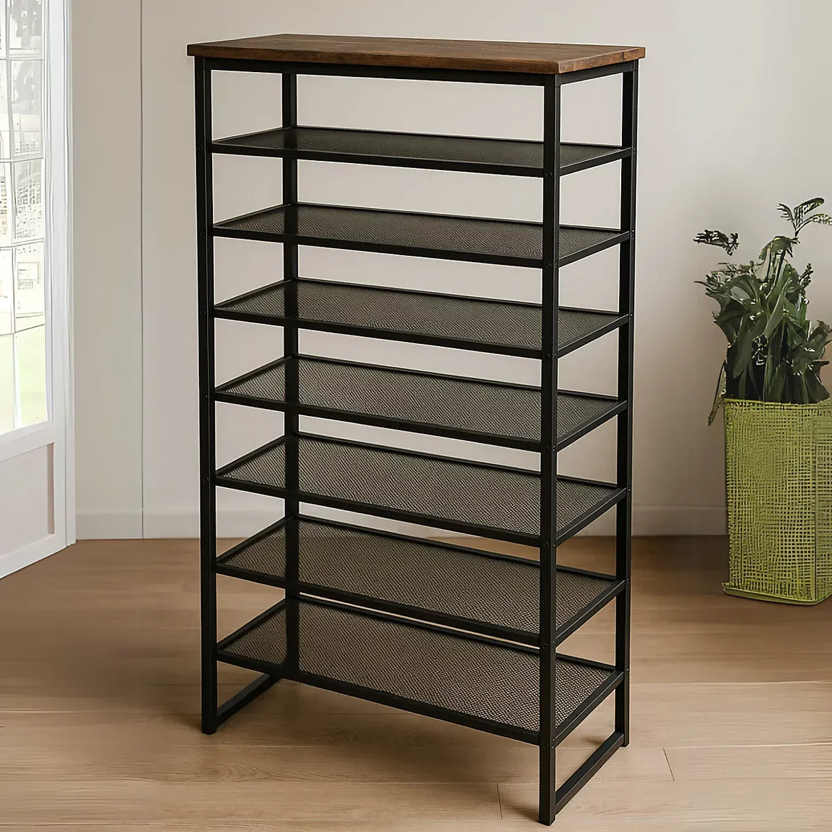 8-Tier Shoe Rack With Detachable Mesh-Furniture Kingdom