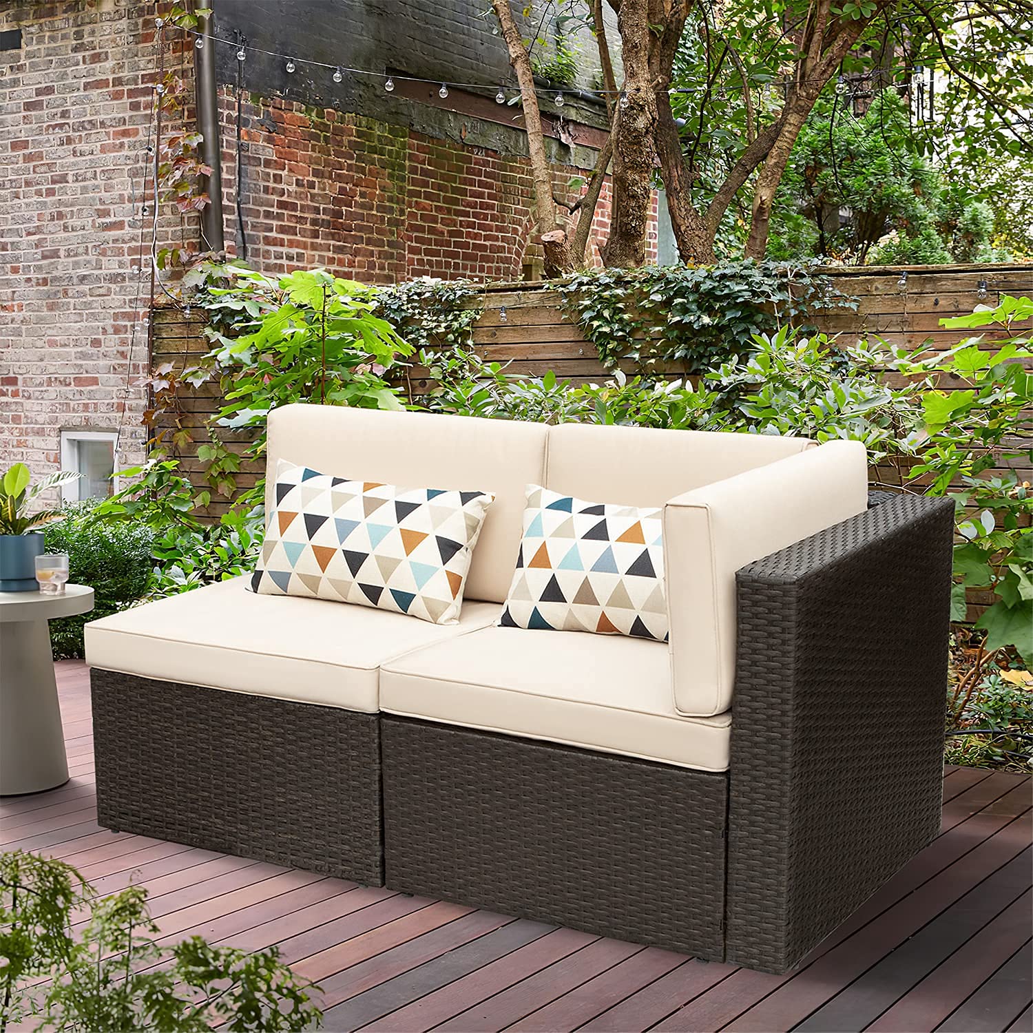 Devoko All Weather Patio Sofa Set For Backyard Comfort