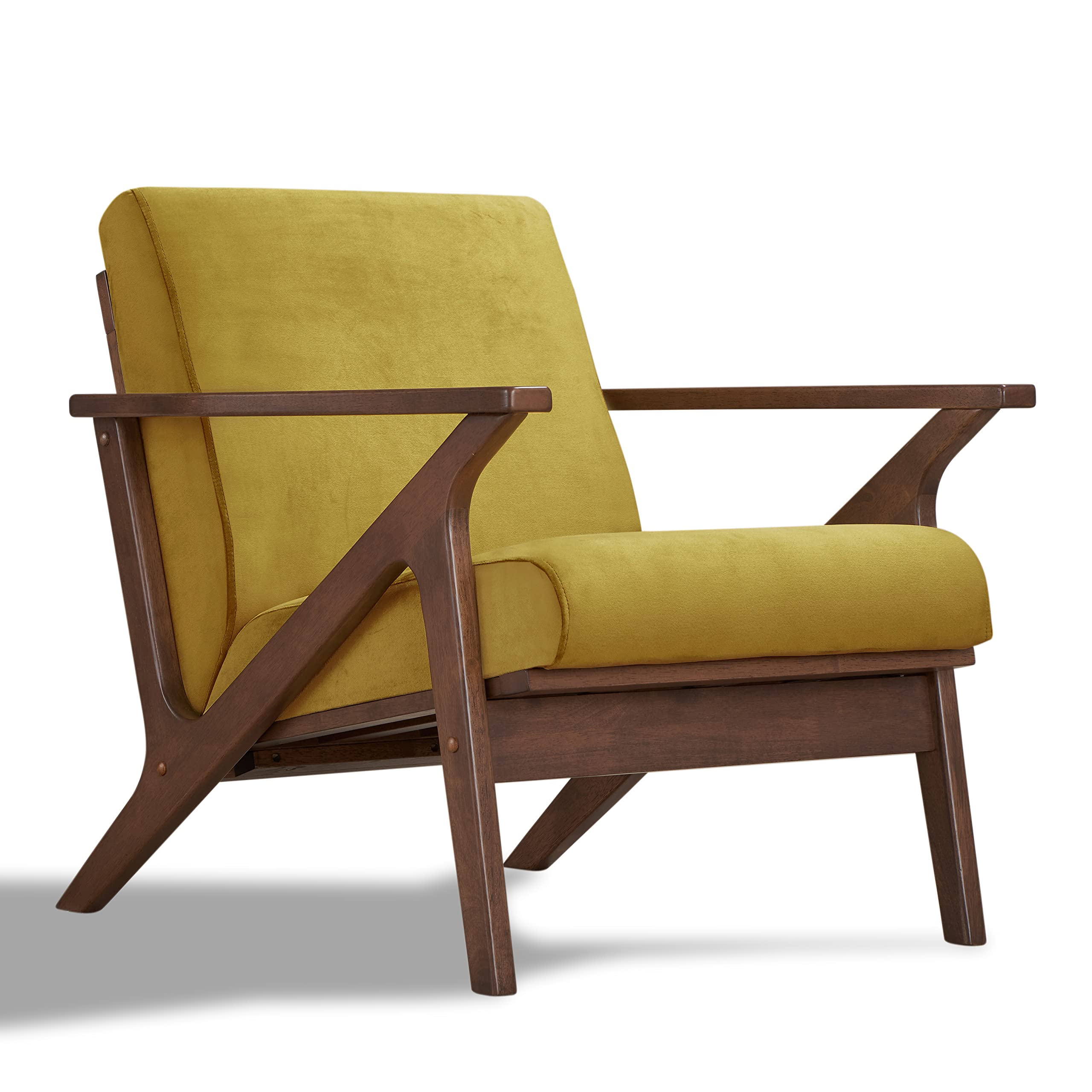 Omax Decor Mid Century Modern Accent Chair Velvet Livingroom