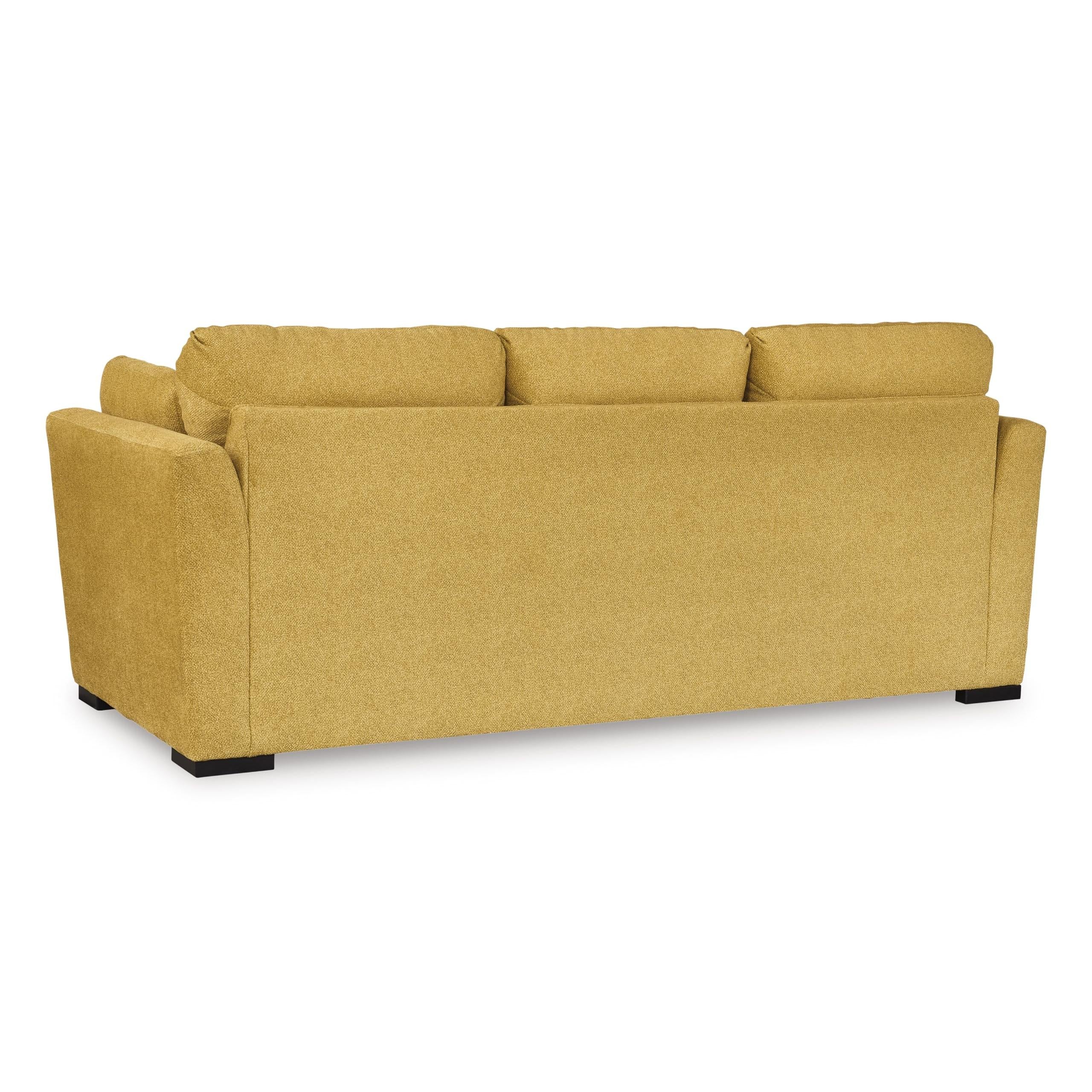 Signature Design By Ashley Sofa Bold Yellow For Living Rooms
