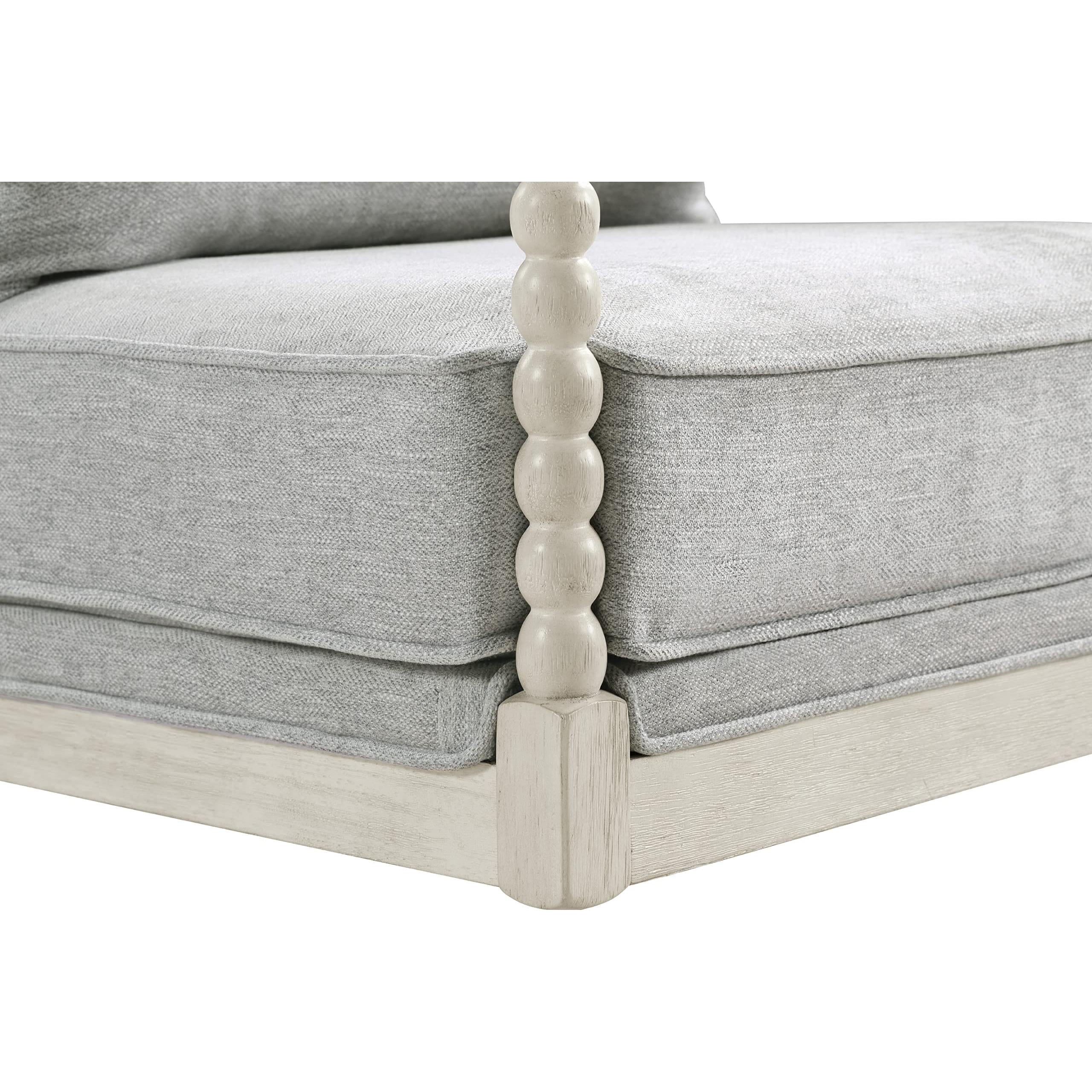 Osp Kaylee Spindle Chair Antique White Frame Living Room