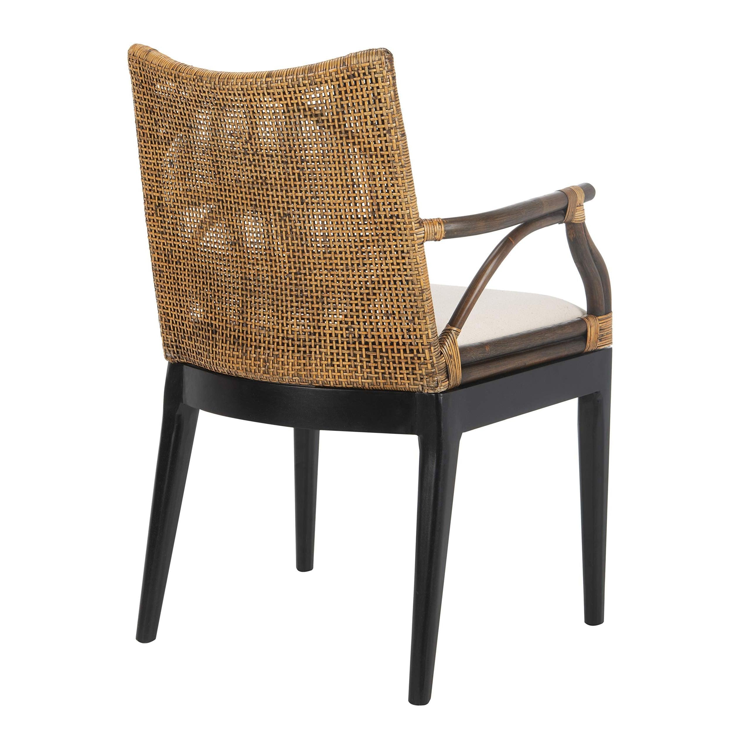 Safavieh Rattan Arm Chair Gianni Coastal Style Durable