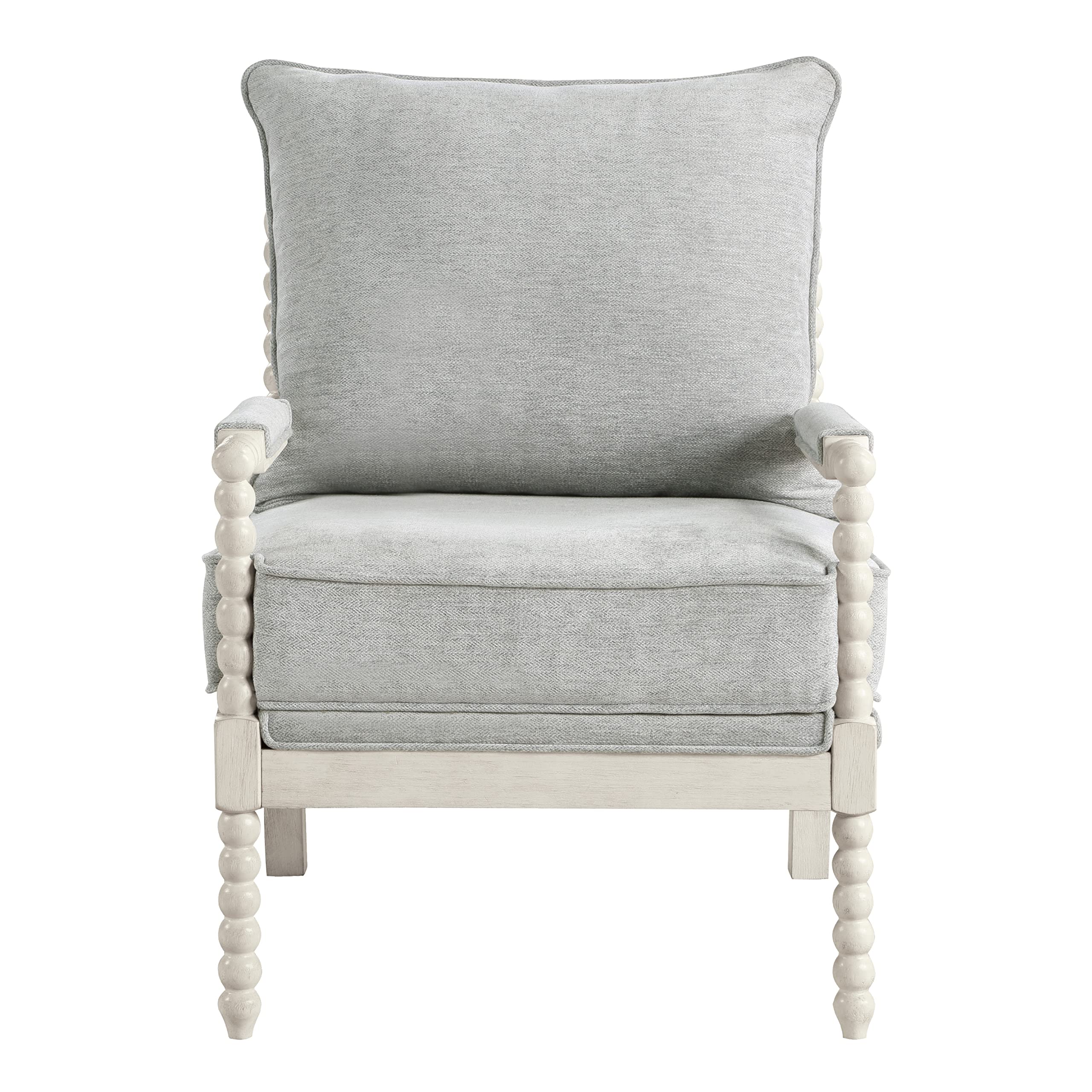 Osp Kaylee Spindle Chair Antique White Frame Living Room