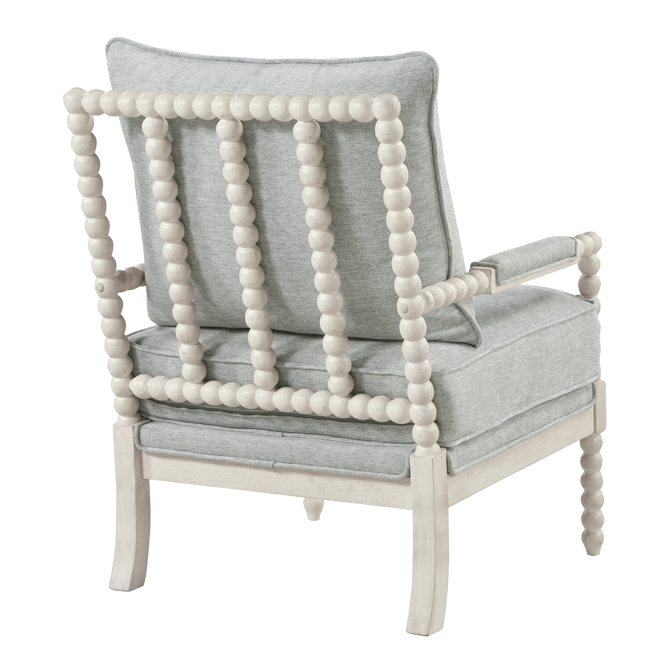 Osp Kaylee Spindle Chair Antique White Frame Living Room