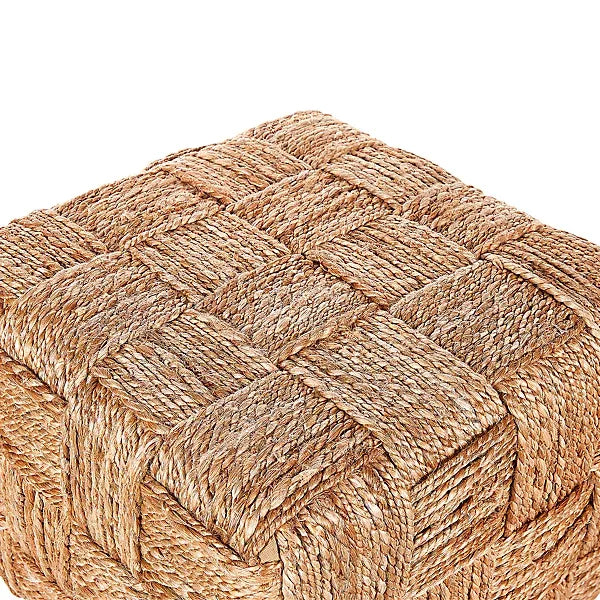 Beliani Boho Pouffe HOSRI Jute Beige-Furniture Kingdom
