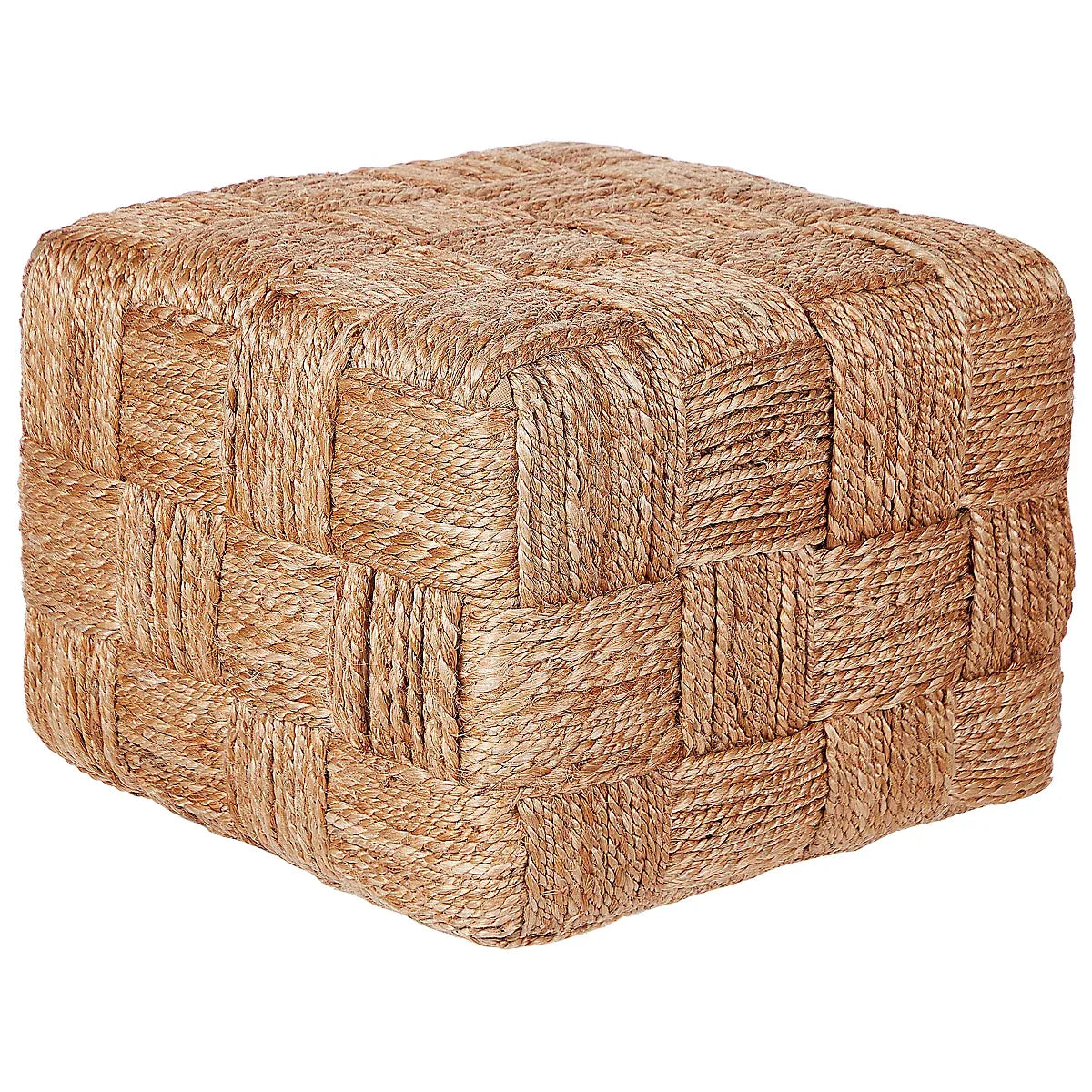 Beliani Boho Pouffe HOSRI Jute Beige-Furniture Kingdom
