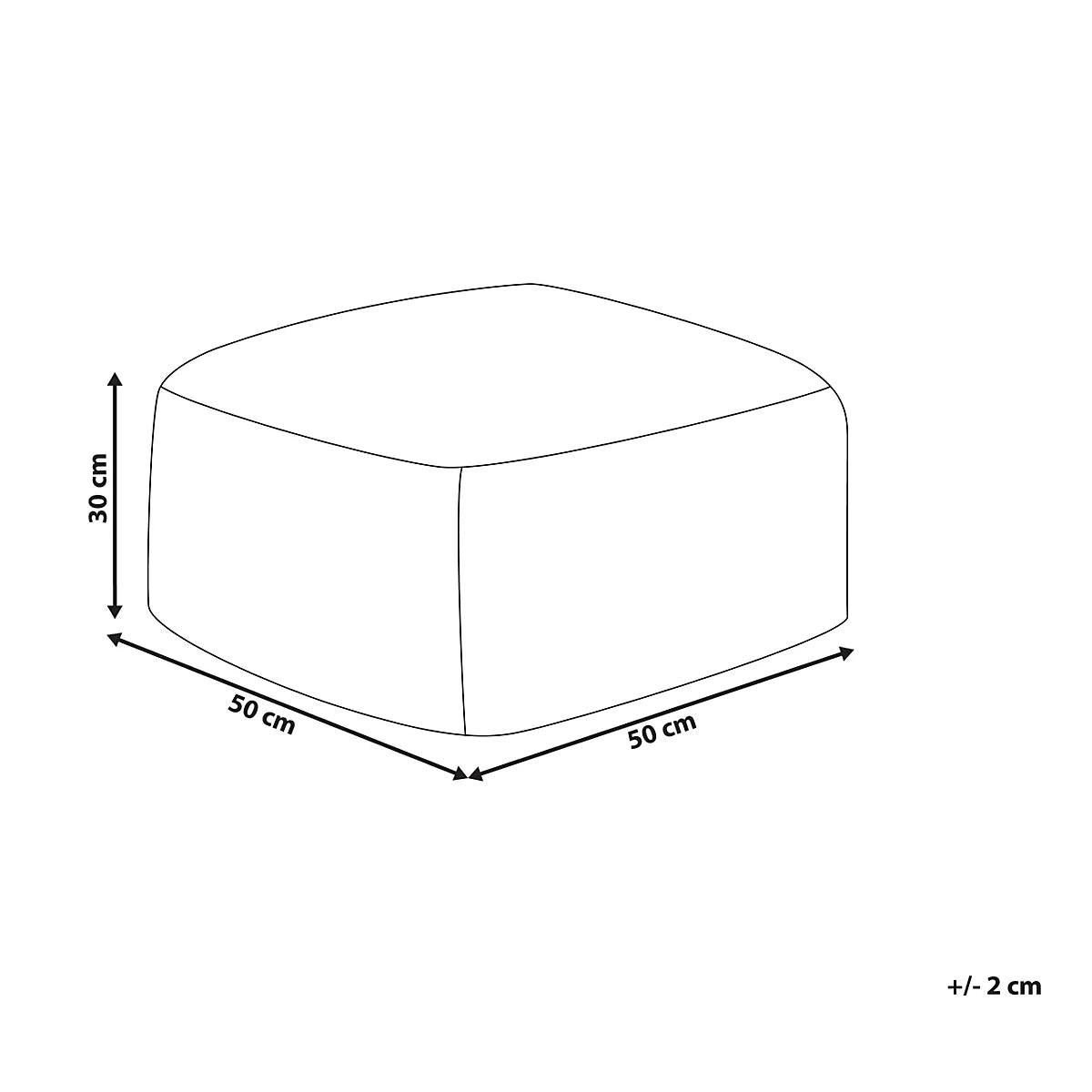 Beliani Boho Pouffe MUKKI Faux Fur Taupe-Furniture Kingdom