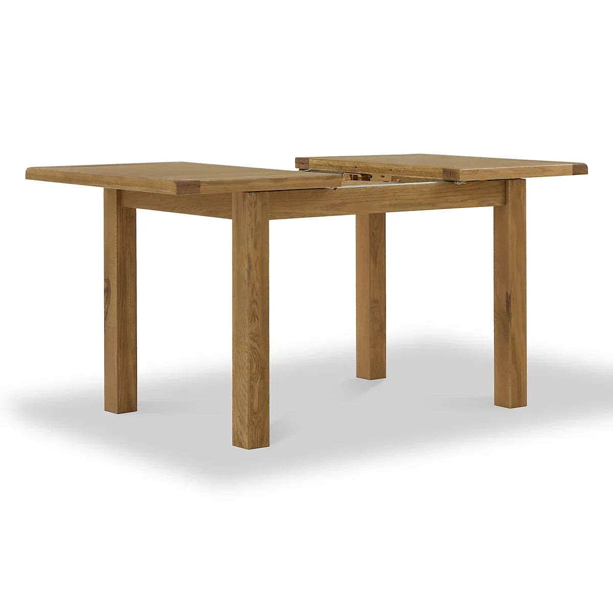 Broadway Oak 120-165cm Extendable Dining Table 4-6 seater - By Roseland Furniture-Furniture Kingdom