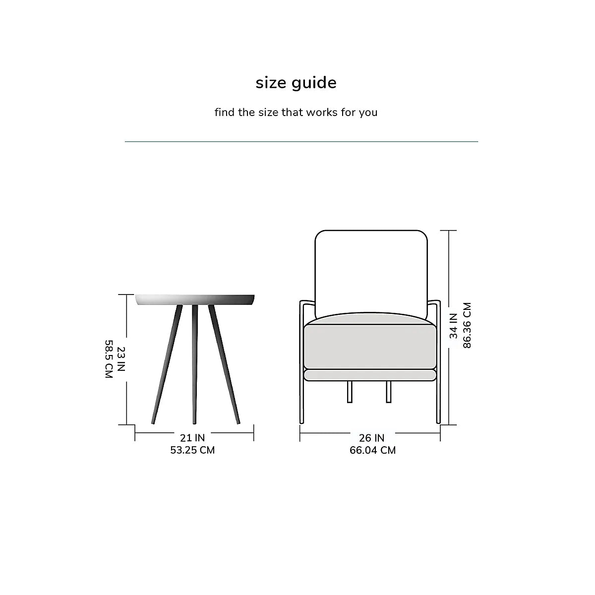 Chervey Black Solid Wood Side Table Round Side Table Living Room Bedside Large Side Table with Black Metal Legs-Furniture Kingdom
