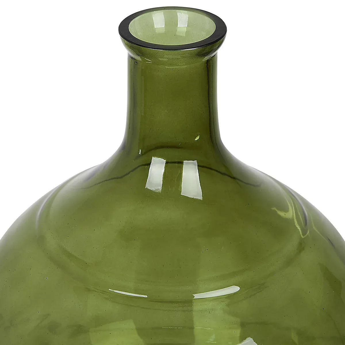 Flower Vase ACHAAR Glass 34 cm Olive Green-Furniture Kingdom
