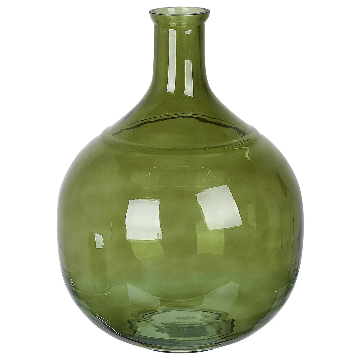 Flower Vase ACHAAR Glass 34 cm Olive Green-Furniture Kingdom