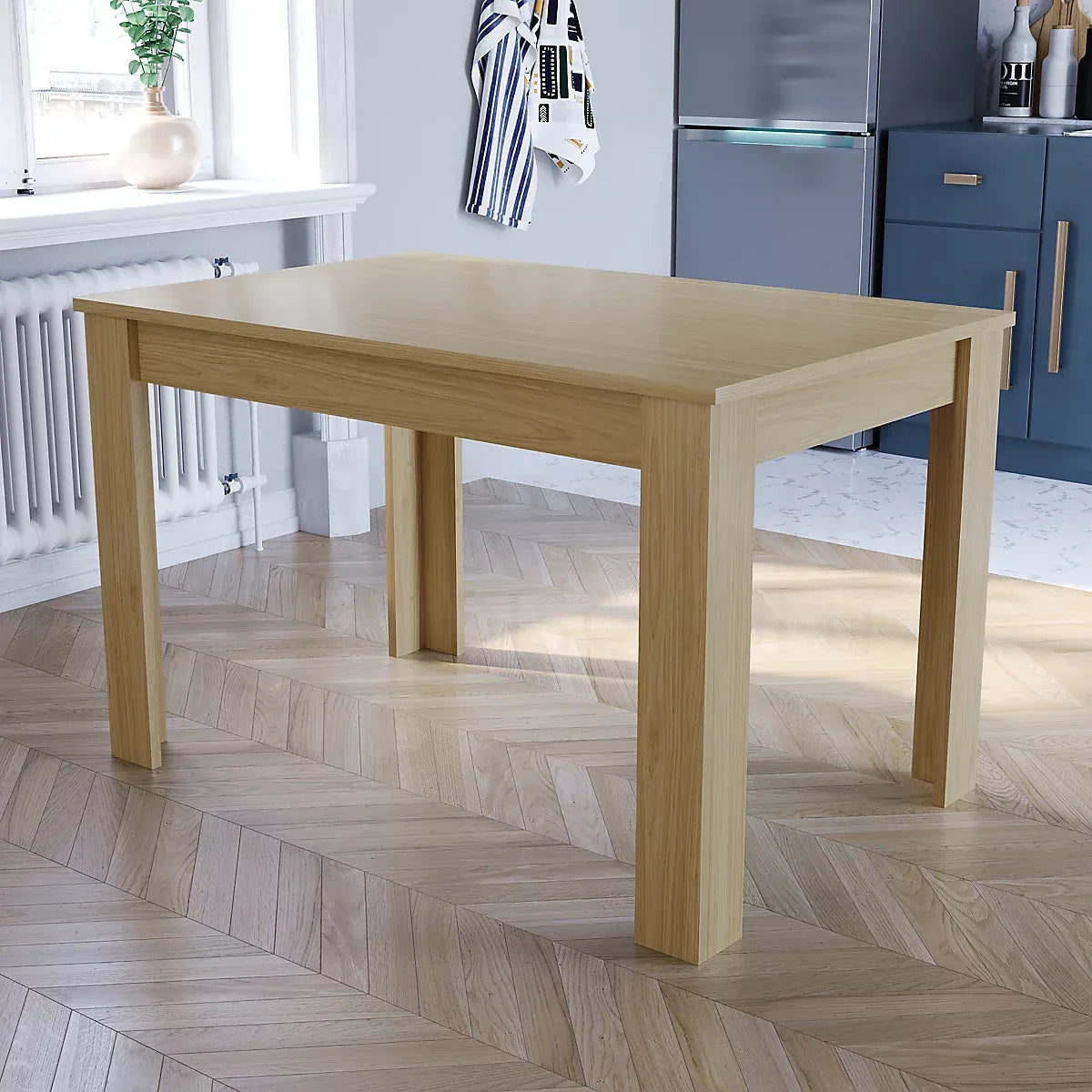 Vida Designs Medina Oak 4 Seater Dining Table-Furniture Kingdom